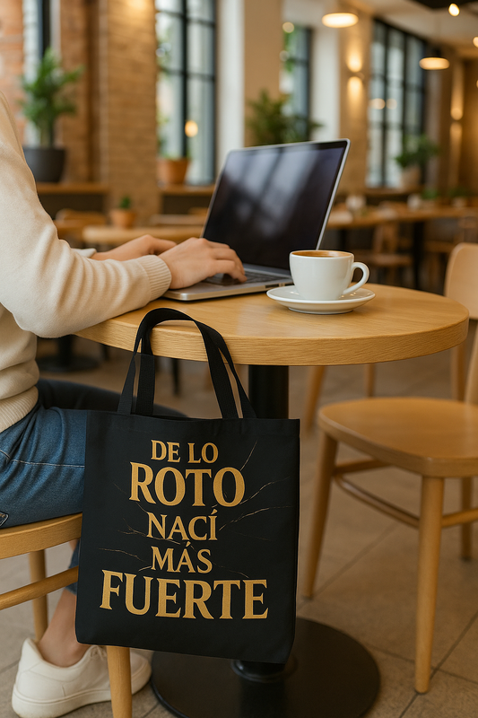 Bolsa que INSPIRA - "De Lo Roto Nací Más Fuerte"
